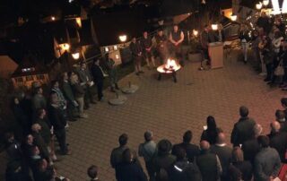 Jagdschule Wiesensteig 2019 – Abendlicher Jägerschlag mit Feuerschale