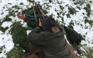 Jagdschule Wiesensteig 2019 – Schießübung im Anschlag im verschneiten Revier